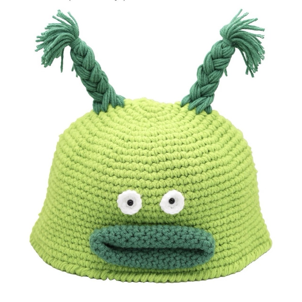 Funny Hand-knitted Winter Hat Soft Warm Beanie One Size